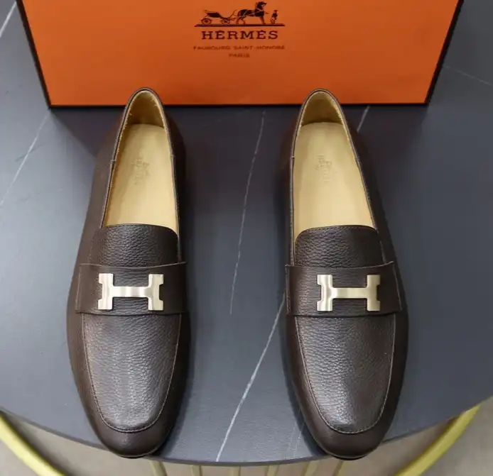 hype Hermes Leather Shoes