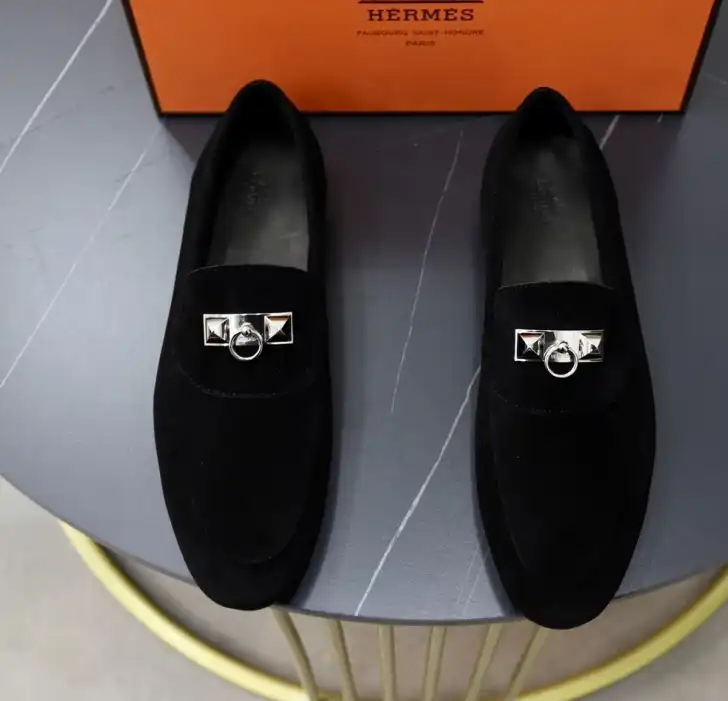 hype Hermes Leather Shoes