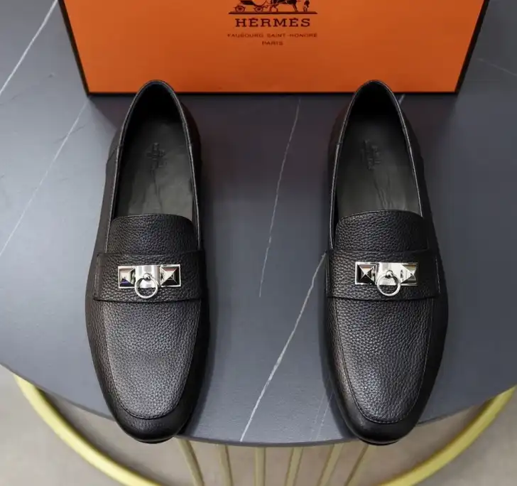 hype Hermes Leather Shoes