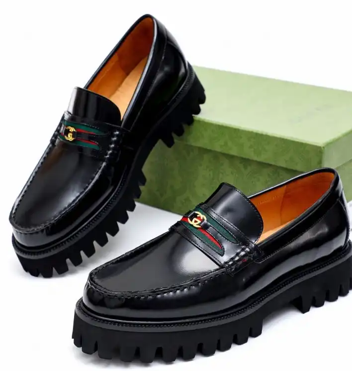 hype Gucci Leather Shoes