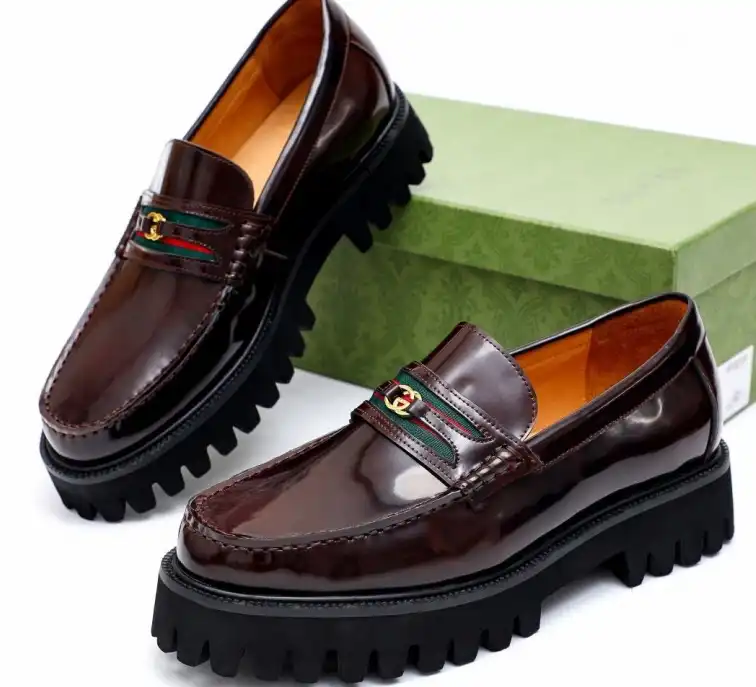 hype Gucci Leather Shoes