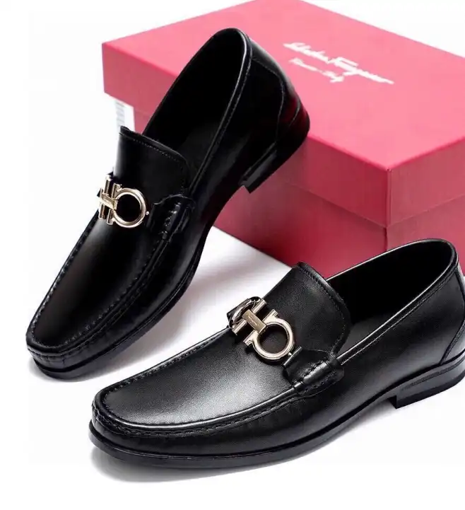 hype Ferragamo Leather Shoes