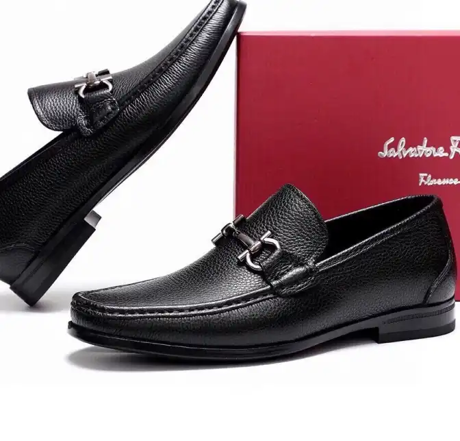 hype Ferragamo Leather Shoes