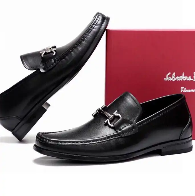 hype Ferragamo Leather Shoes