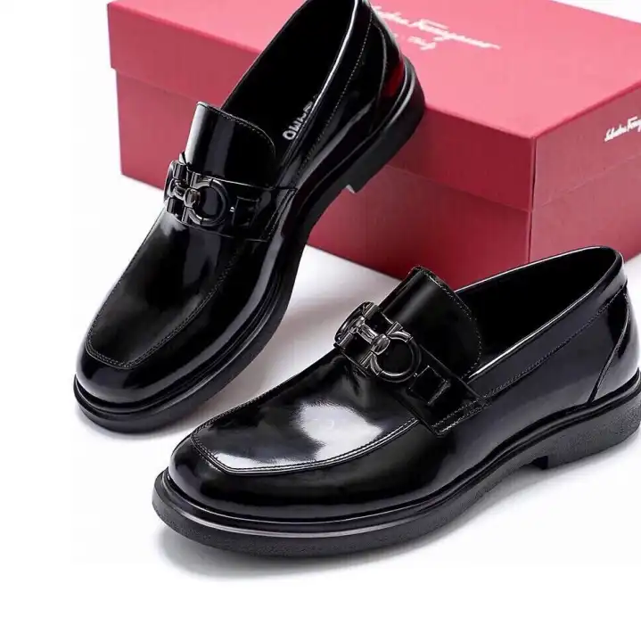 hype Ferragamo Leather Shoes