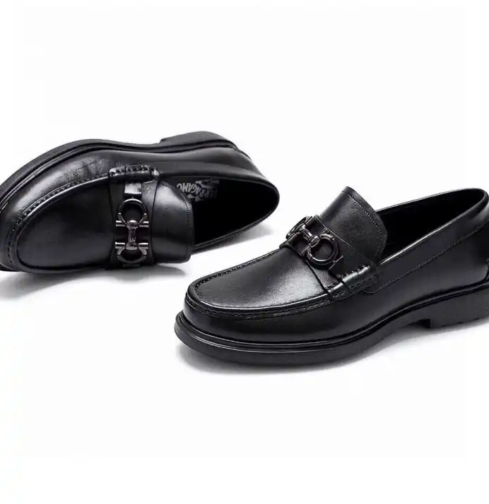 hype Ferragamo Leather Shoes