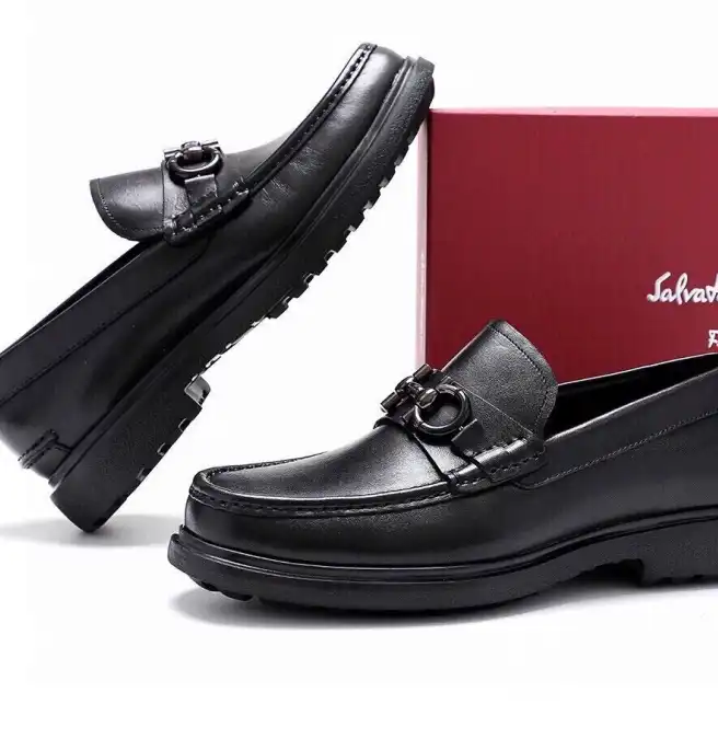 hype Ferragamo Leather Shoes