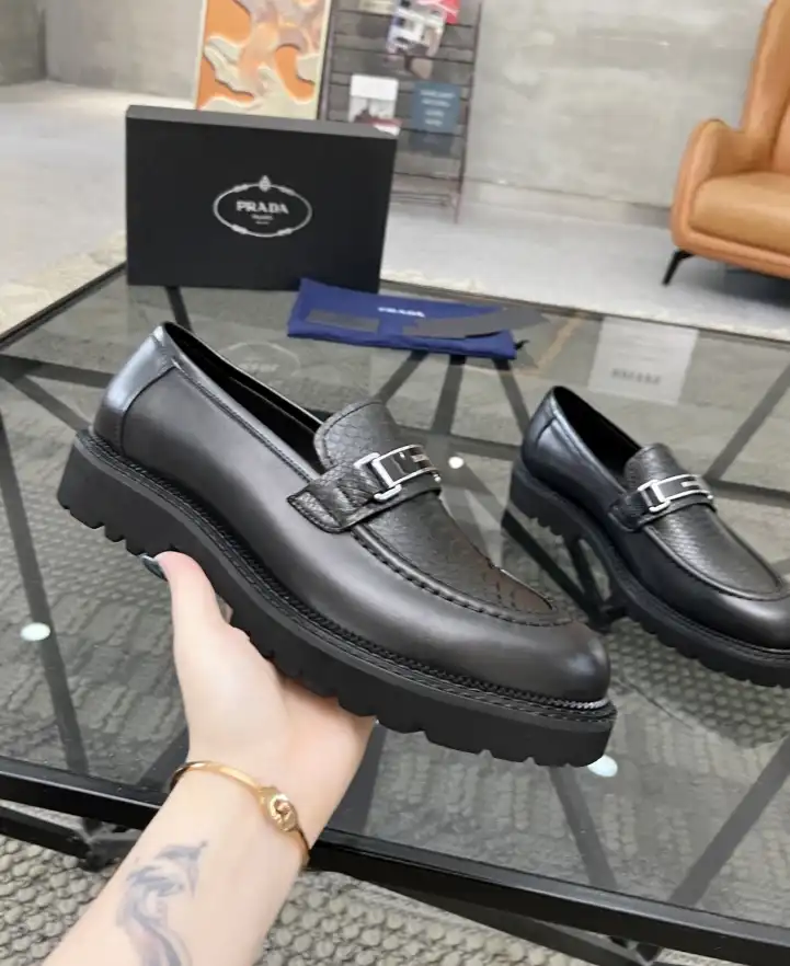 hype Prada Leather Shoes