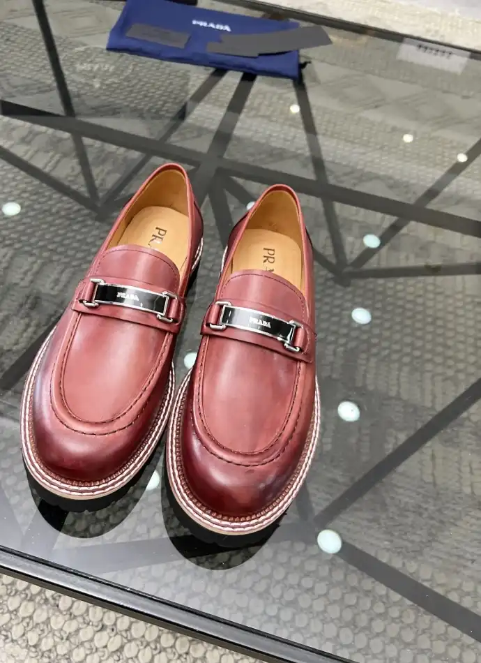 hype Prada Leather Shoes