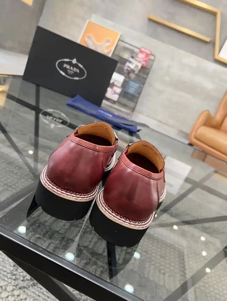 hype Prada Leather Shoes