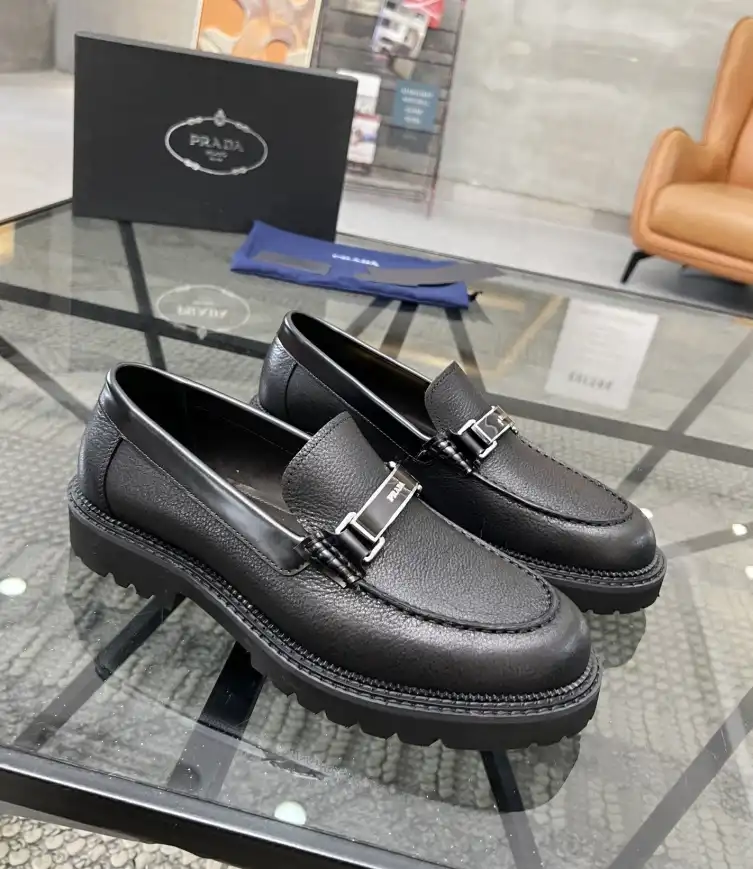 hype Prada Leather Shoes