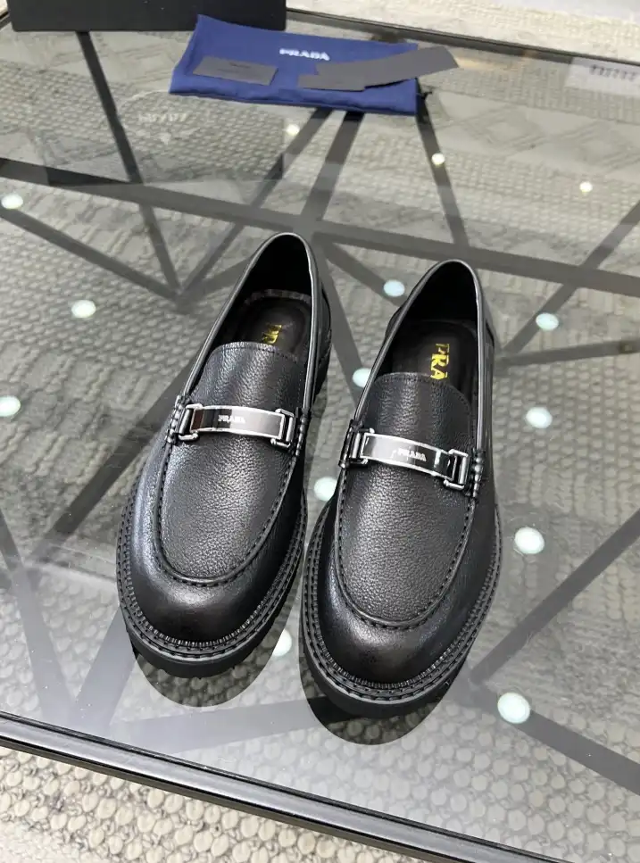 hype Prada Leather Shoes