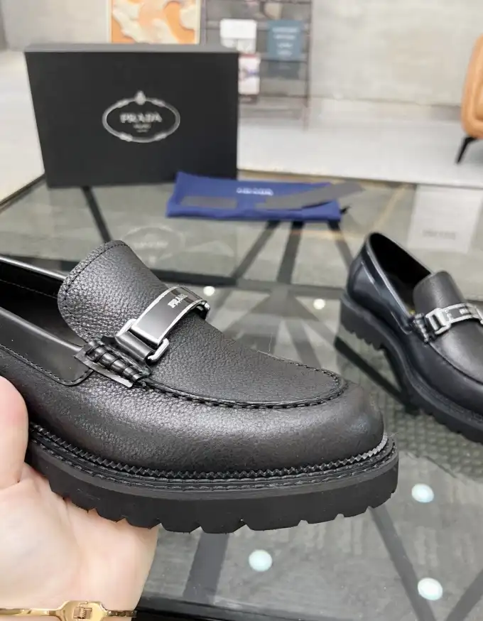 hype Prada Leather Shoes