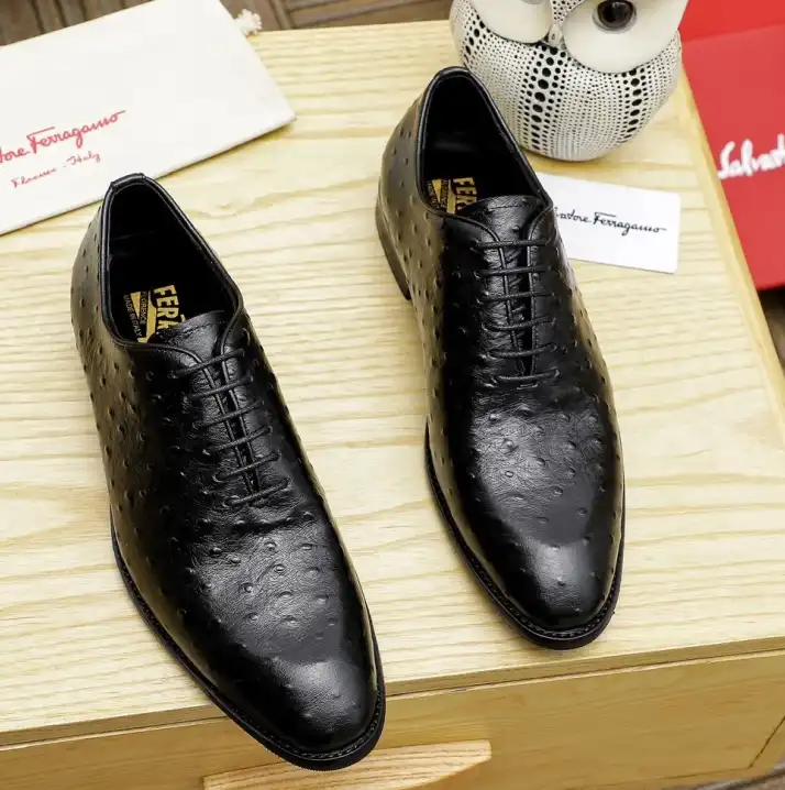 hype Ferragamo Leather Shoes