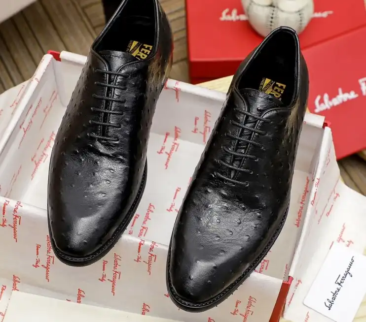 hype Ferragamo Leather Shoes