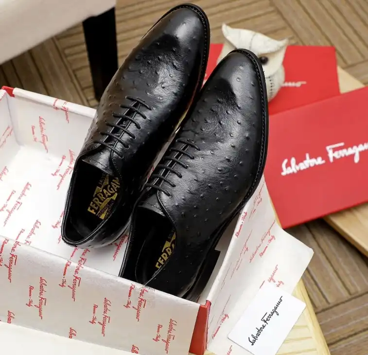 hype Ferragamo Leather Shoes