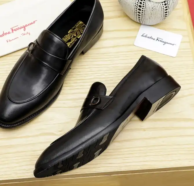 hype Ferragamo Leather Shoes