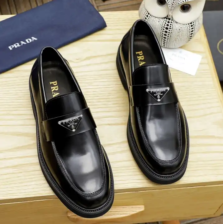 hype Prada Leather Shoes