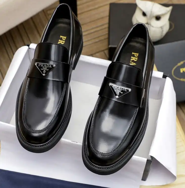 hype Prada Leather Shoes