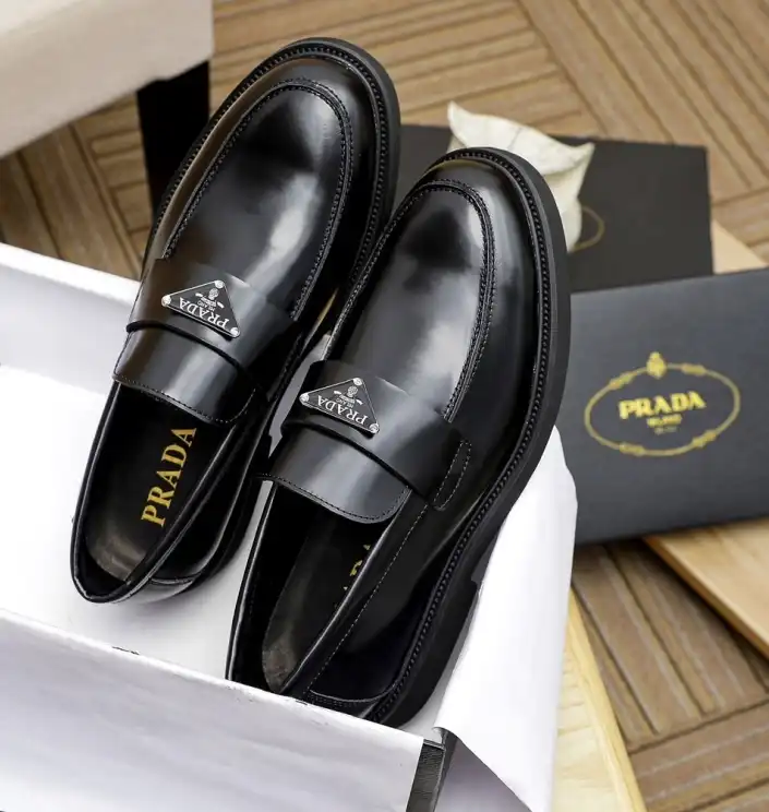 hype Prada Leather Shoes