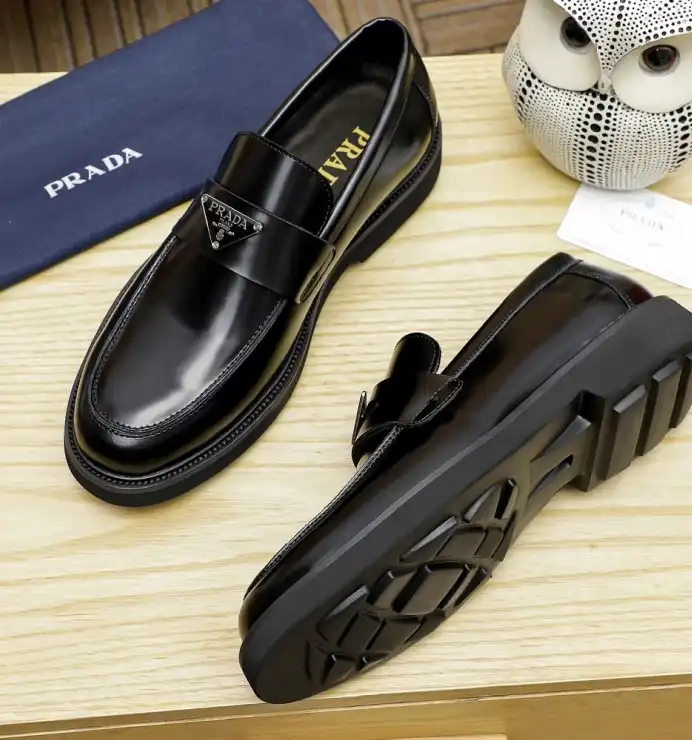 hype Prada Leather Shoes