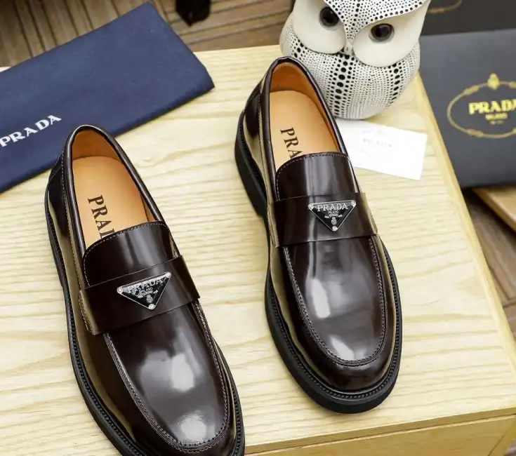 hype Prada Leather Shoes