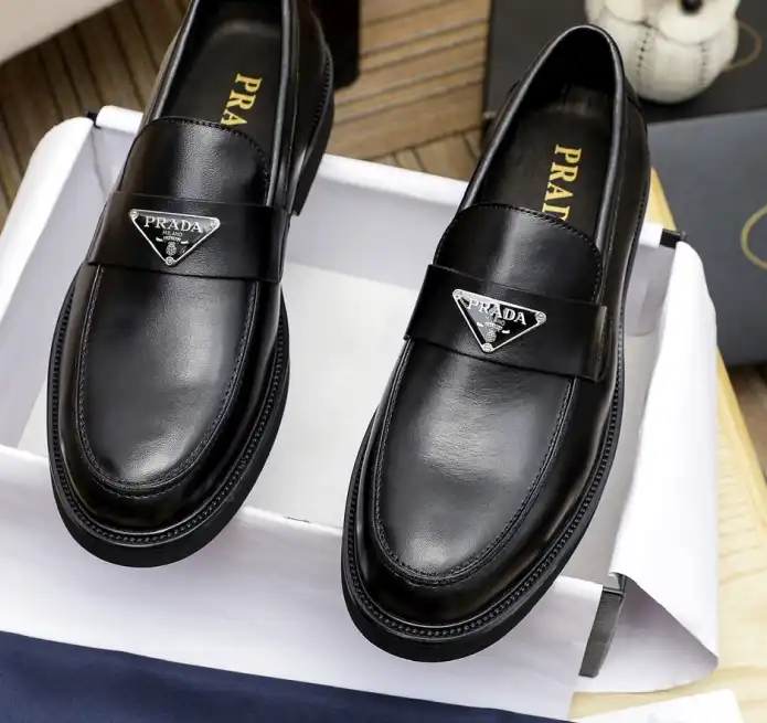 hype Prada Leather Shoes