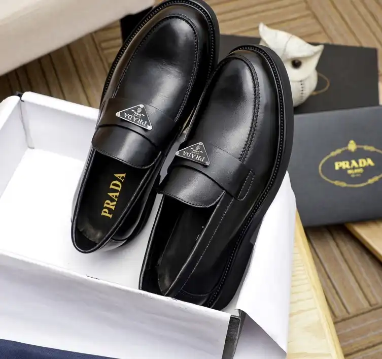 hype Prada Leather Shoes