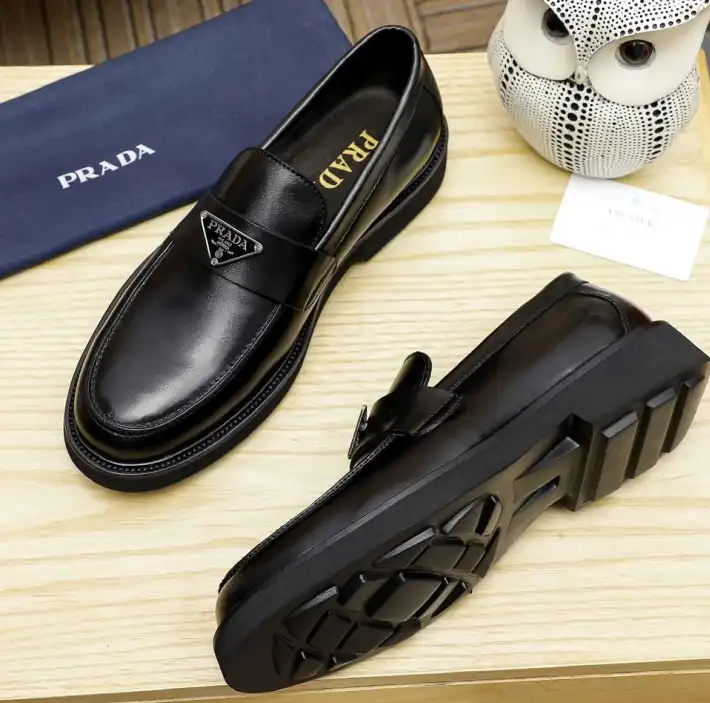 hype Prada Leather Shoes