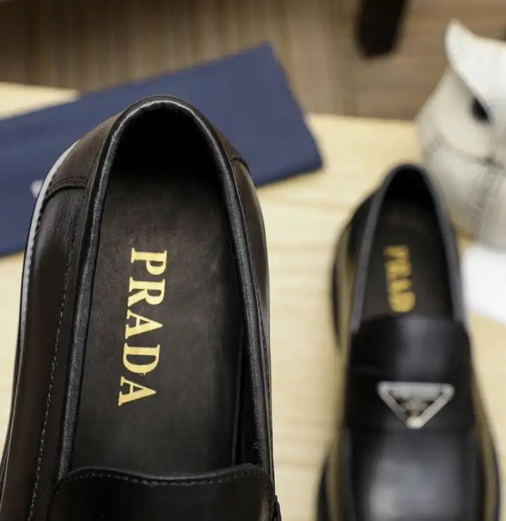 hype Prada Leather Shoes