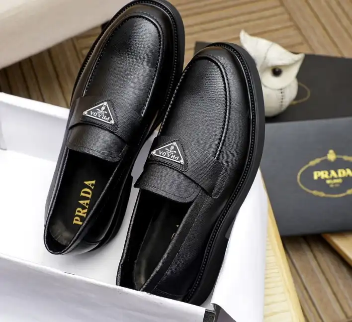 hype Prada Leather Shoes