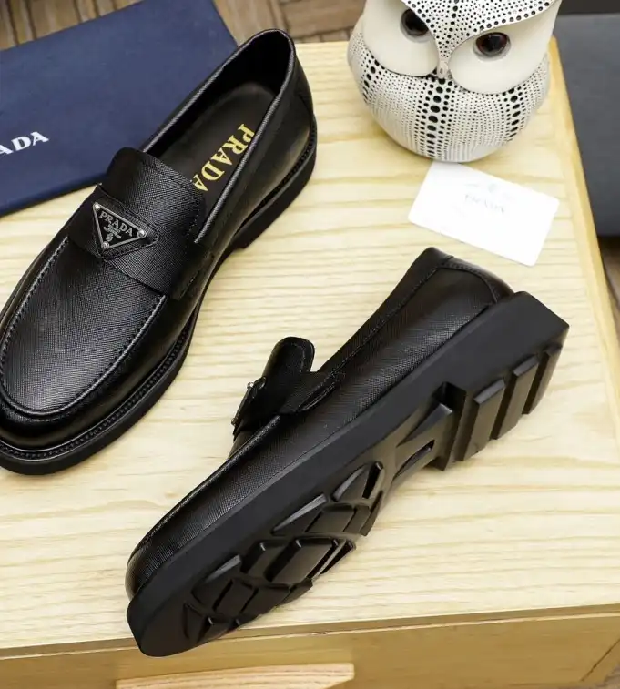 hype Prada Leather Shoes