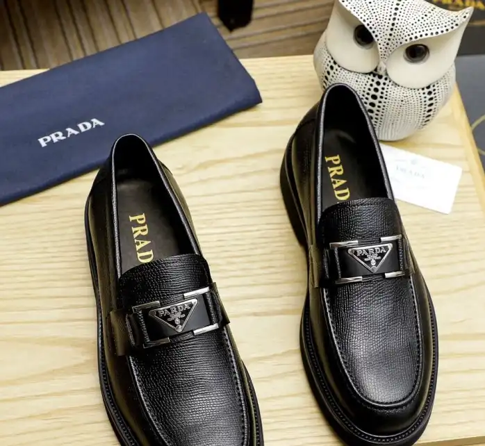 hype Prada Leather Shoes