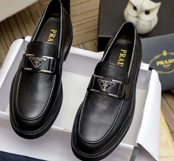 hype Prada Leather Shoes