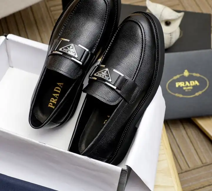 hype Prada Leather Shoes