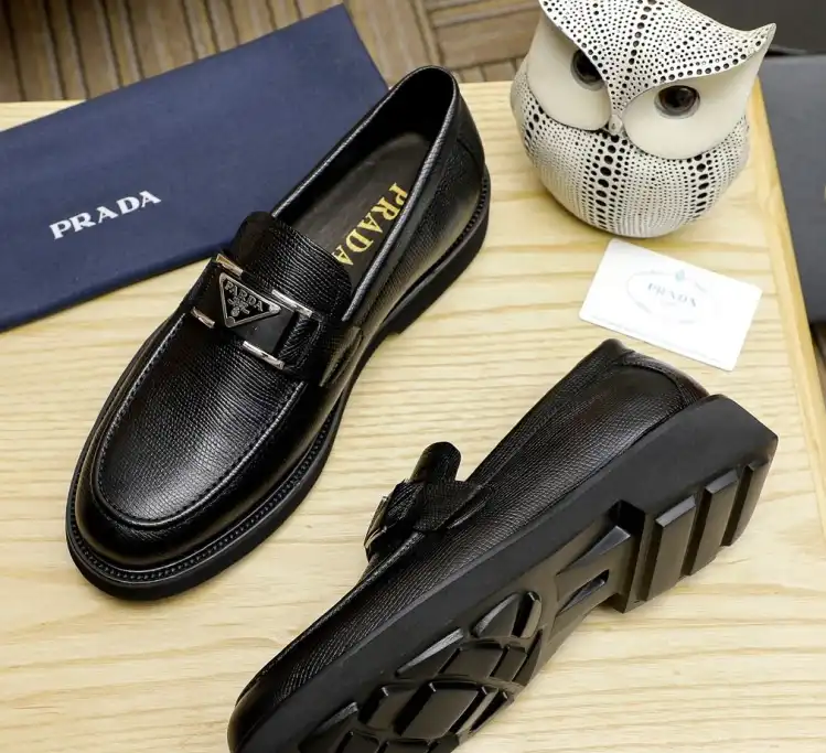 hype Prada Leather Shoes