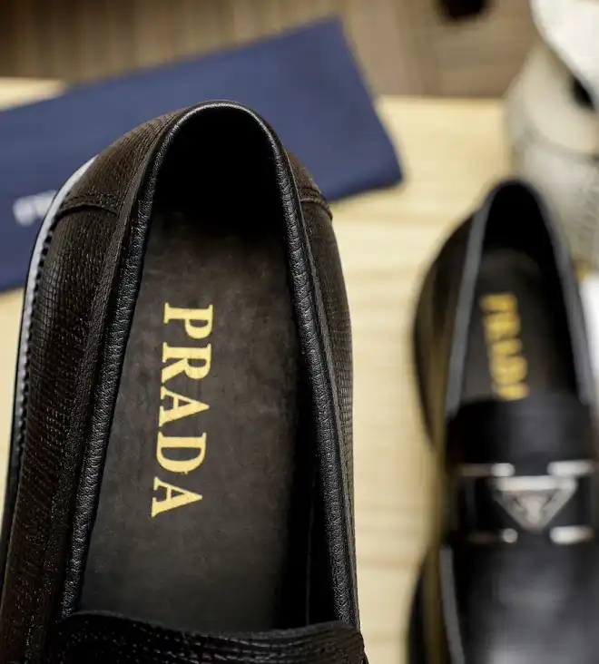 hype Prada Leather Shoes