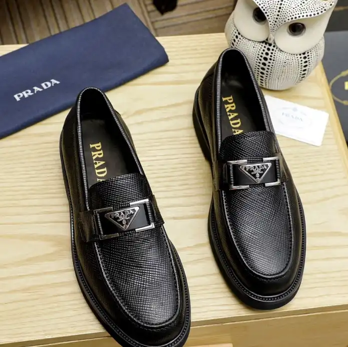 hype Prada Leather Shoes