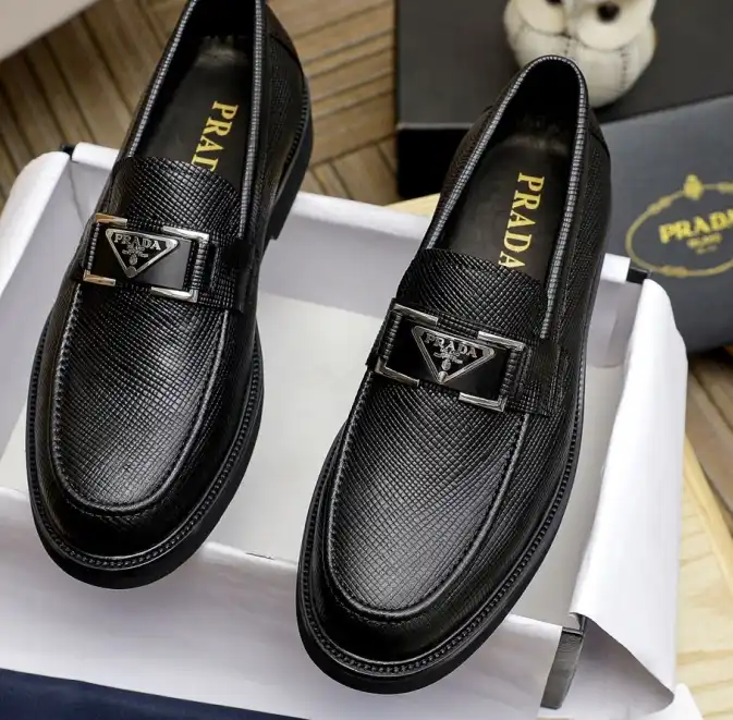 hype Prada Leather Shoes