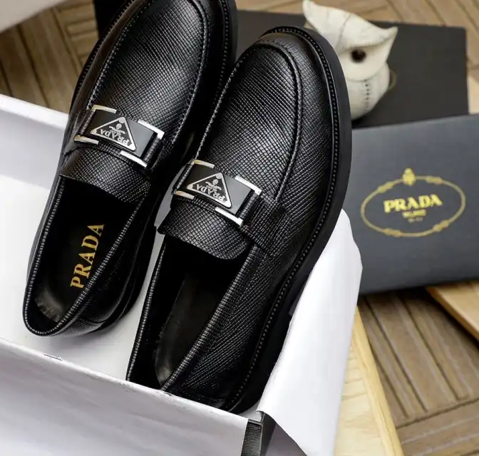 hype Prada Leather Shoes