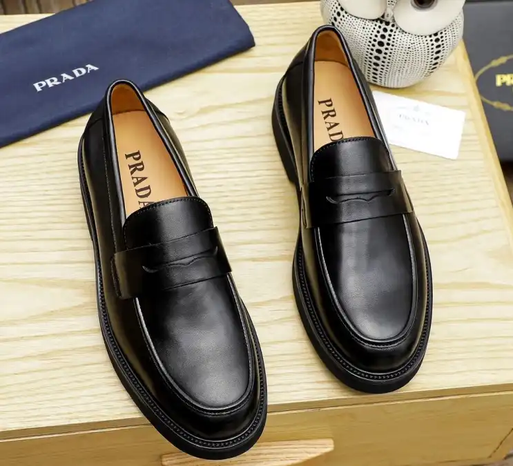 hype Prada Leather Shoes