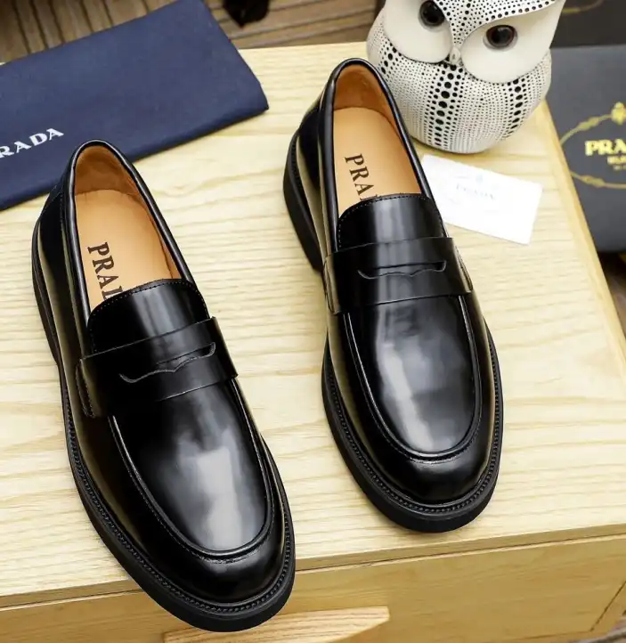 hype Prada Leather Shoes