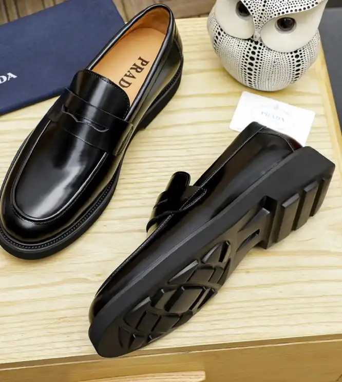 hype Prada Leather Shoes