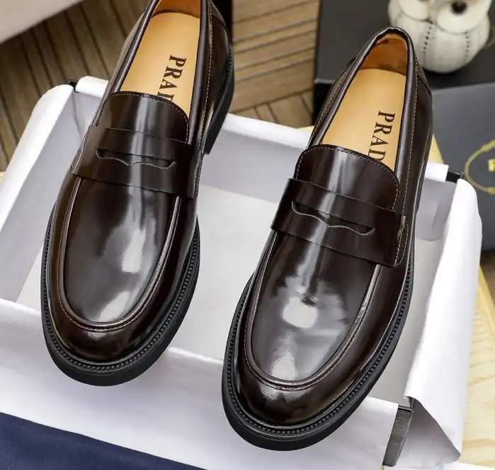 hype Prada Leather Shoes