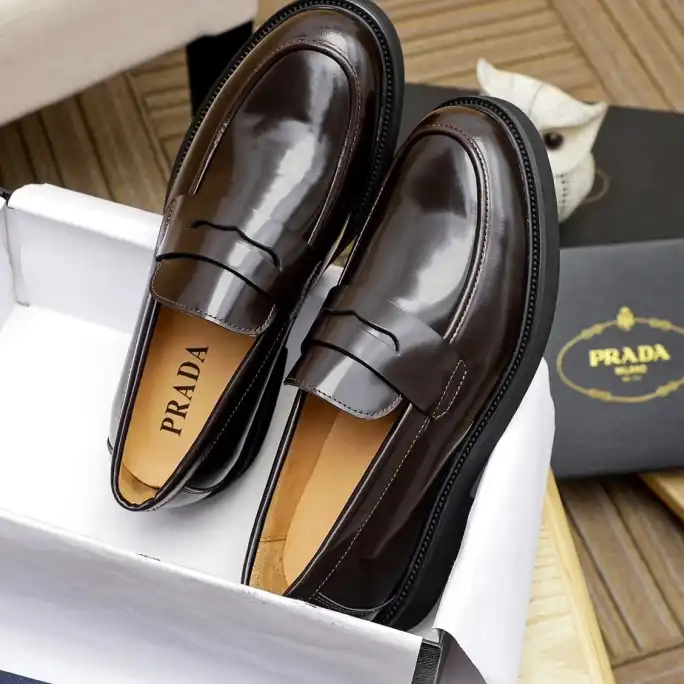 hype Prada Leather Shoes