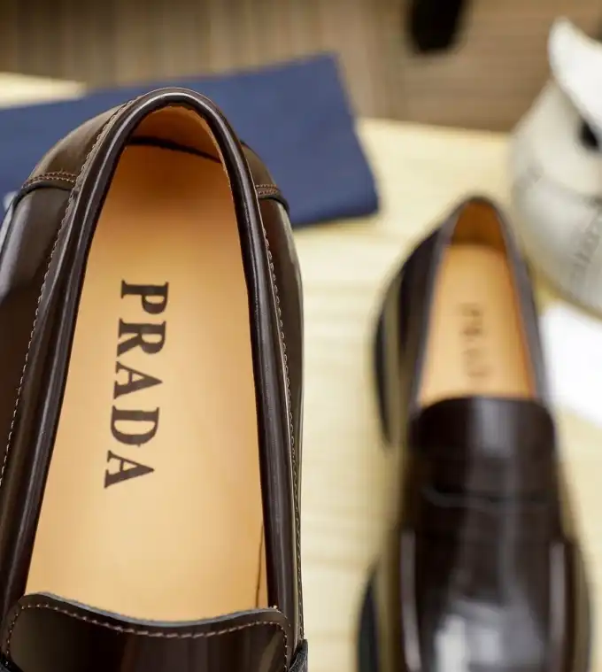 hype Prada Leather Shoes