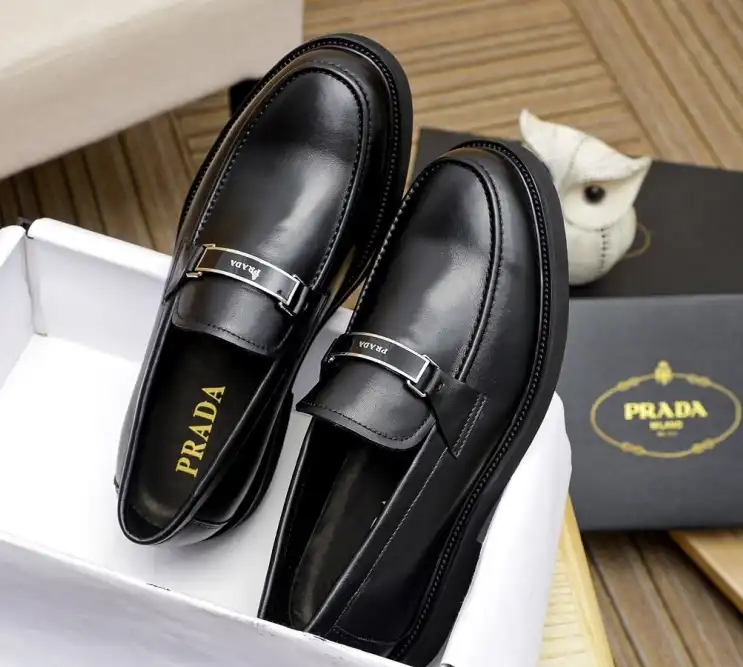 hype Prada Leather Shoes