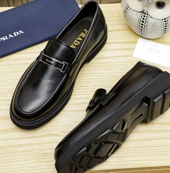 hype Prada Leather Shoes