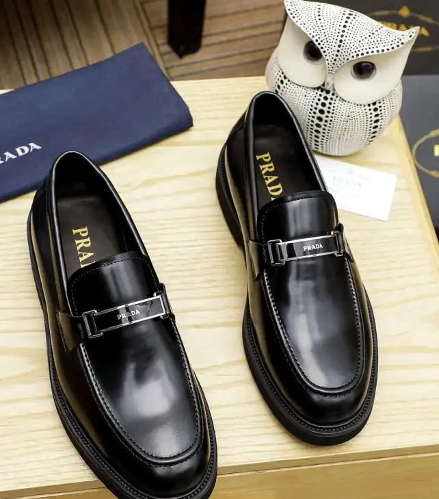 hype Prada Leather Shoes