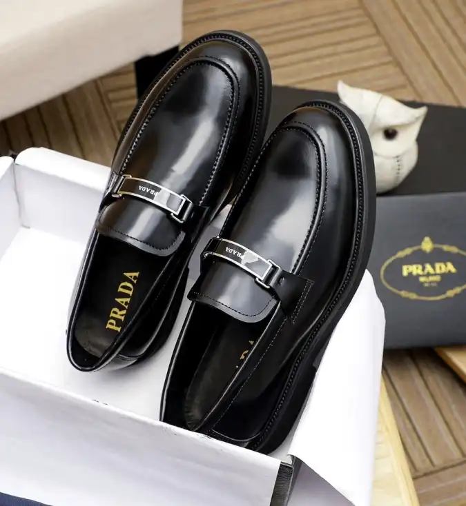 hype Prada Leather Shoes